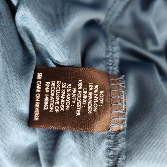 Torrid Bodysuit Womens Plus Size 3 Blue Lace Adjustable Straps Snap - Picture 8 of 13